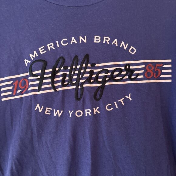 Y2K Tommy Hilfiger XL Women’s Long Sleeve Blue Purple - Picture 2 of 7